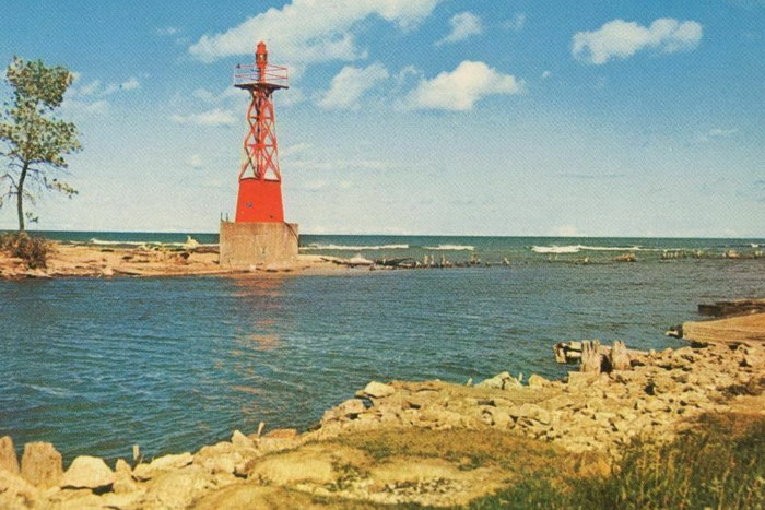 Lighthouse At Mouth Of Au Sable River Oscoda (newer photo)